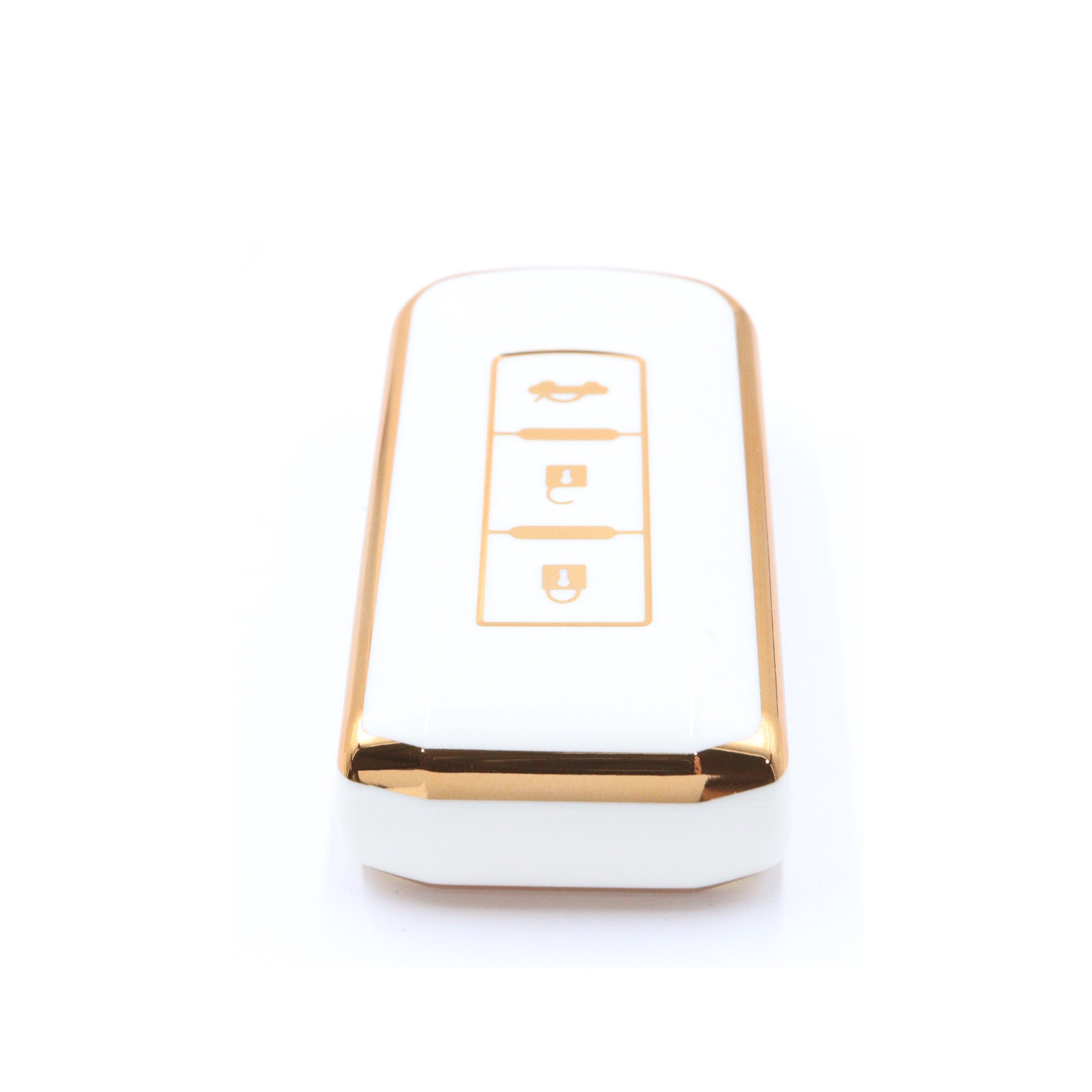 3 Button White Car Key Cover To Suit Mitsubishi Outlander | Remote Pro